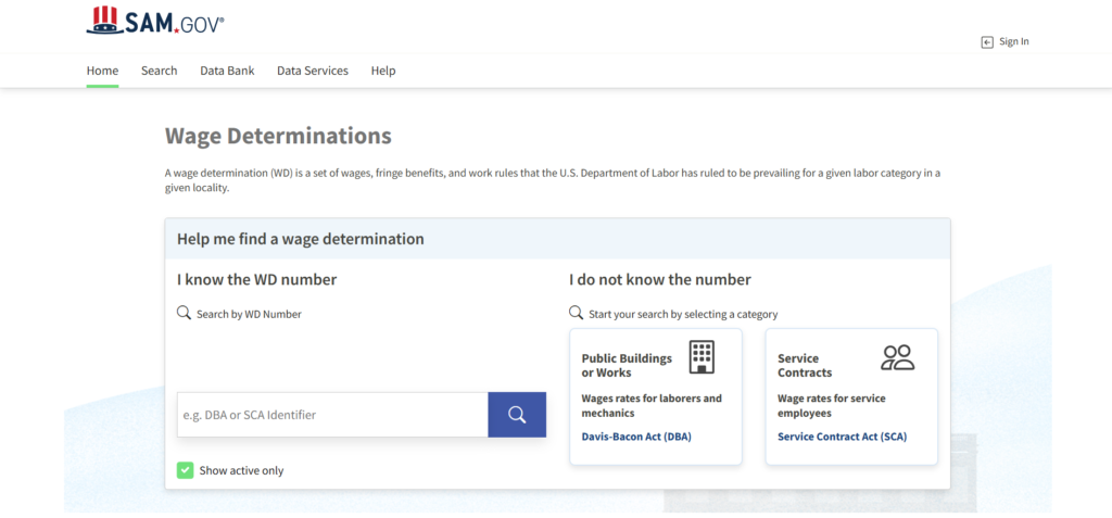 What is a Prevailing Wage Determination?