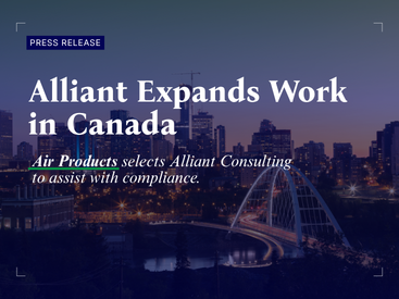 Air Products Selects Alliant Consulting Press Release